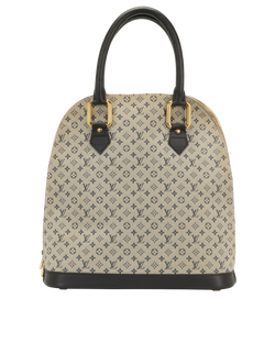 Mini Lin Alma Haut, Canvas, Grey/Blue, MI0071, DB, 2*